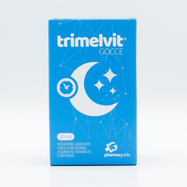Pharmaguida Trimelvit Gocce Sonno Melatonina Vitamina D3 B6 Integratore 30ml