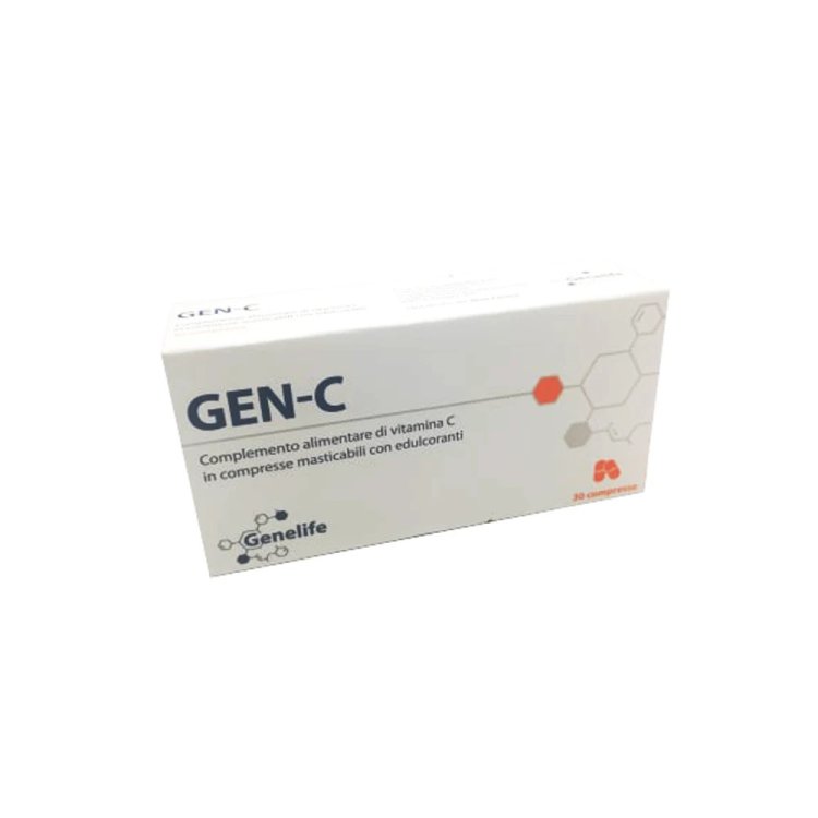 Genelife Gen-C Integratore Alimentare Vitamina C Masticabile 30 Compresse Genelife Gen-C Integratore Alimentare Vitamina C Masticabile 30 Compresse