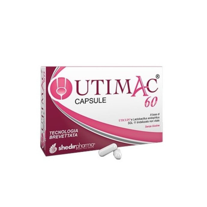 Utimac 60 Integratore per Vie Urinarie con Lactobacillus 14 Capsule