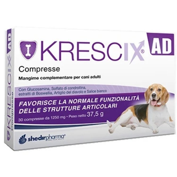 Shedir Krescix AD Compresse per Cani per Supporto Articolare - 30 Compresse