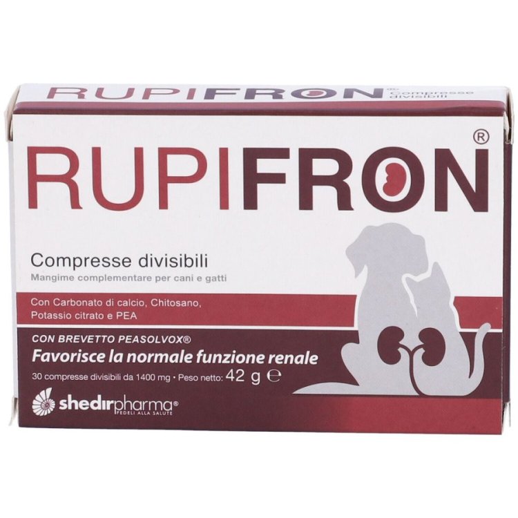 Shedir Pharma Rupifron Supporto Renale Cani Gatti 30 Compresse