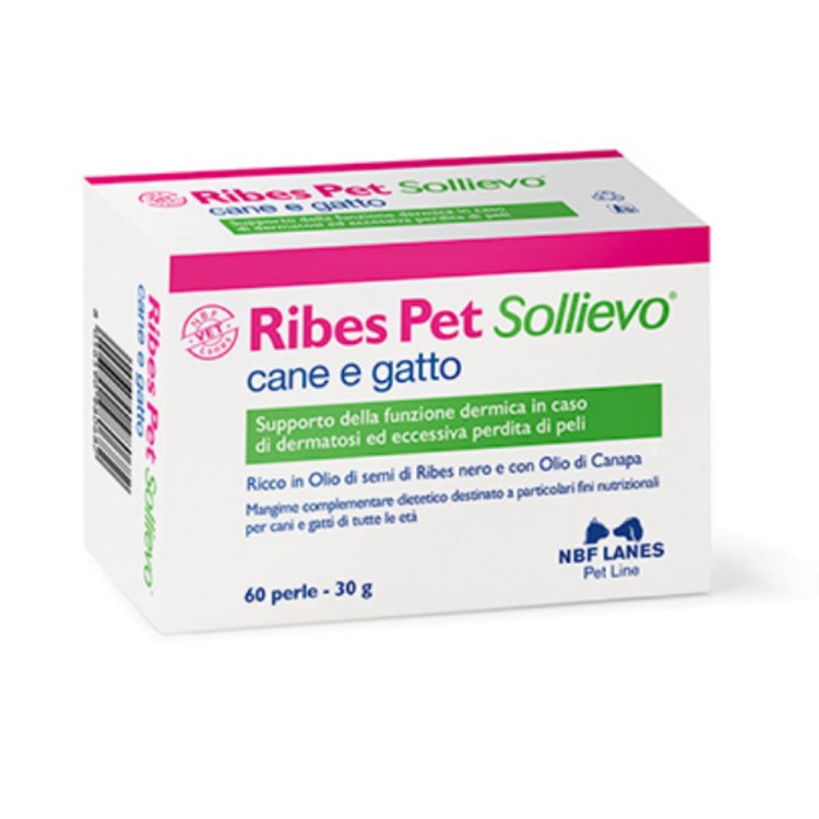 Nbf Lanes Ribes Pet Sollievo Supporto Dermico Cani e Gatti 60 Perle