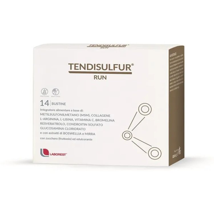 Tendisulfur Run Integratore per Articolazioni e Tendini 14 Bustine Tendisulfur Run Integratore per Articolazioni e Tendini 14 Bustine