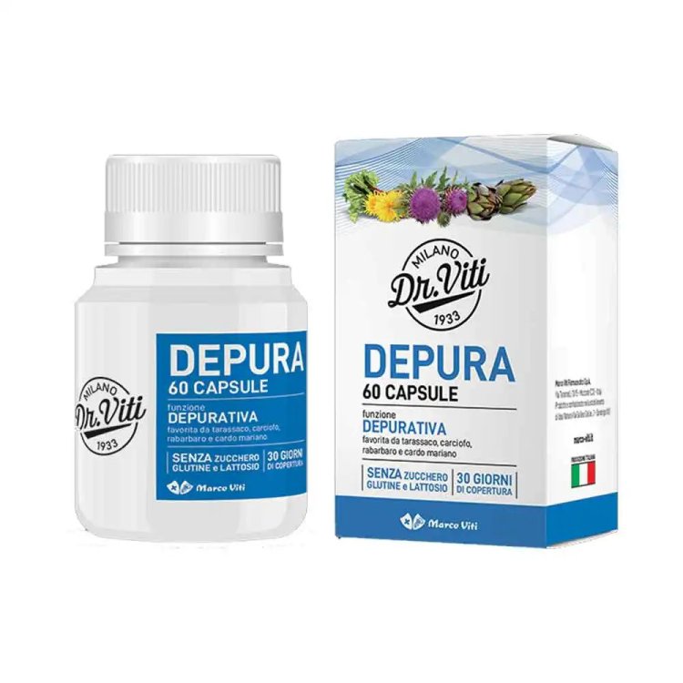 Marco Viti Depura Integratore Alimentare Depurativo Antiossidante 60 Capsule Marco Viti Depura Integratore Alimentare Depurativo Antiossidante 60 Capsule