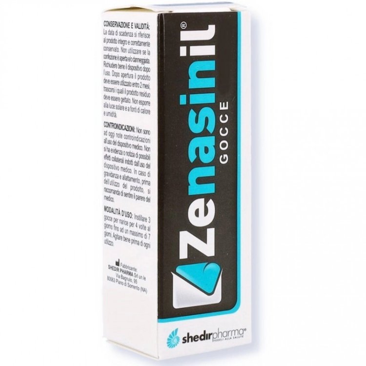 Shedir Zenasinil Gocce Nasali Decongestionanti Adulti 30ml Dispositivo Medico