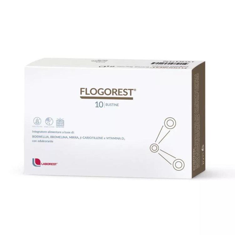 Uriach Flogorest Integratore per Apparato Muscolo-Scheletrico in Bustine, 10 Pezzi