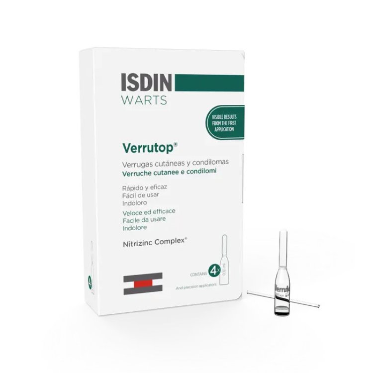 Isdin Verrutop Trattamento Verruche Efficace 4 Fiale