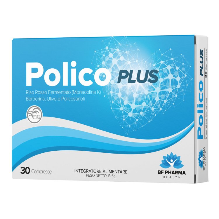 BF Pharma Polico Plus Integratore Alimentare per Colesterolo - 30 Compresse