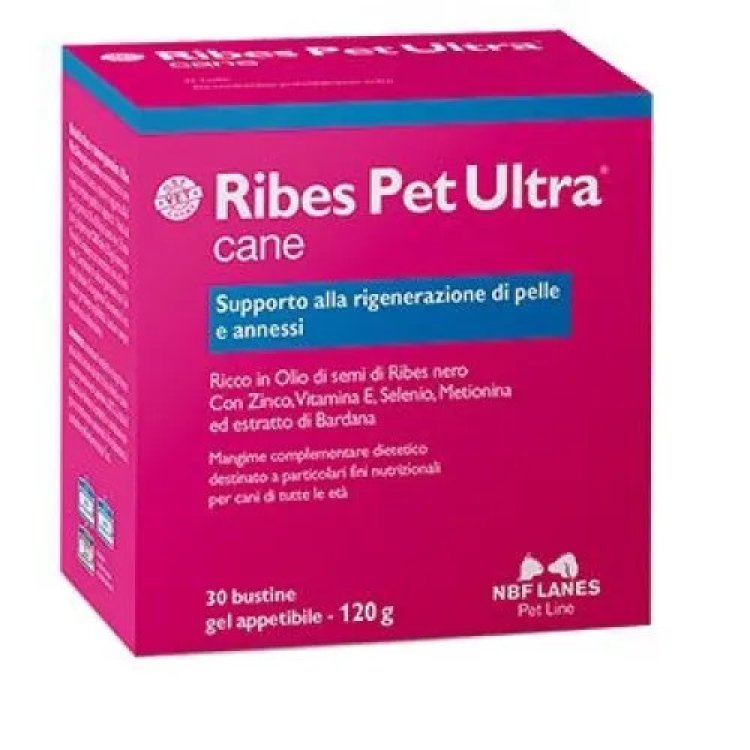 Nbf Lanes Ribes Pet Ultra Cane Gel Supporto Pelle Cani Taglie 30 Bustine