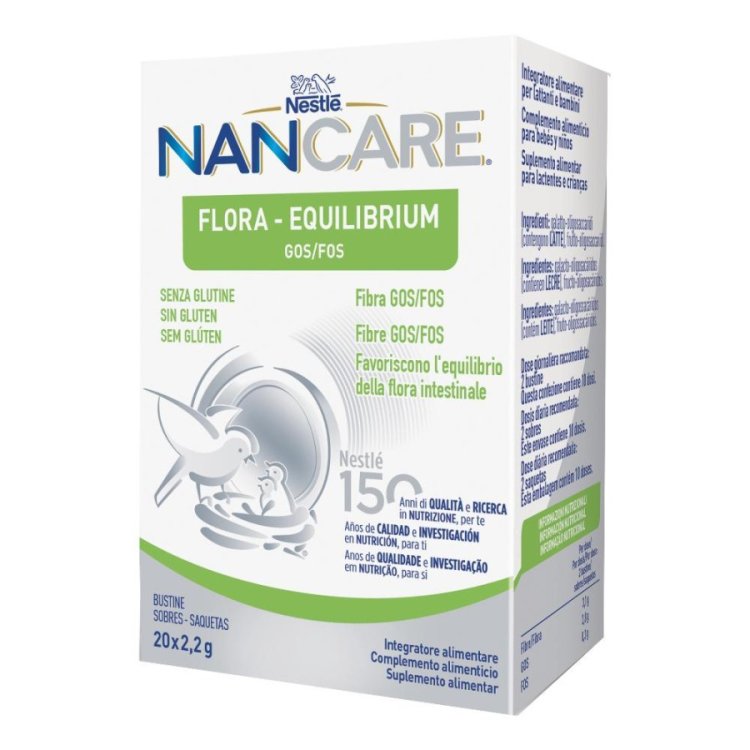 Nestlé Nancare Flora Equilibrium Integratore per Lattanti e Bambini 20 Bustine Nestlé Nancare Flora Equilibrium Integratore per Lattanti e Bambini 20 Bustine