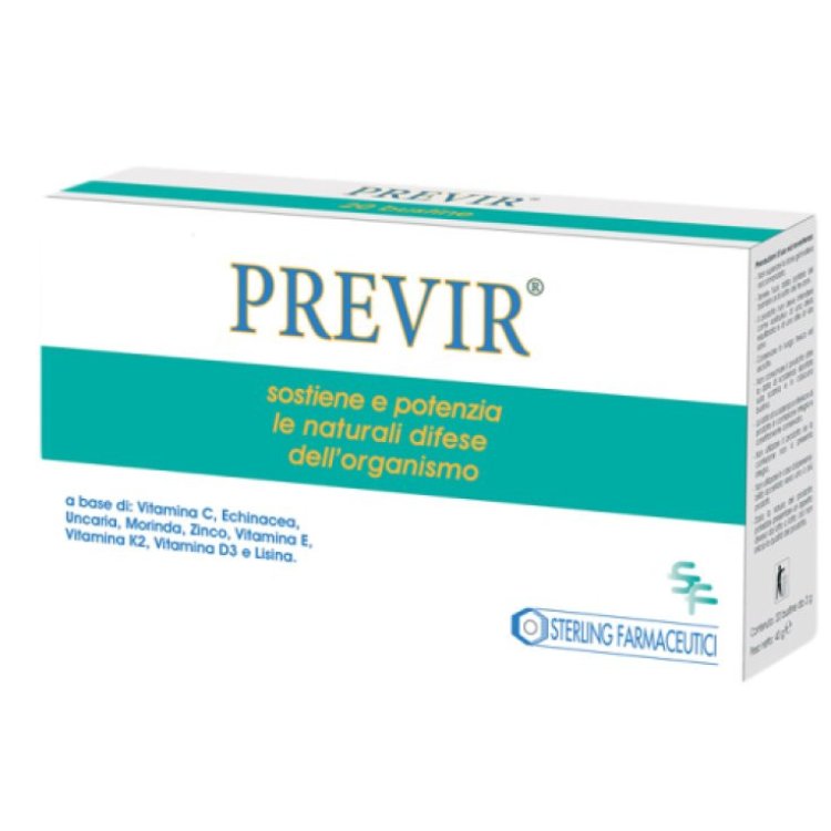 Sterling Farmaceutici Previr Integratore per Difese Immunitarie, 20 Bustine