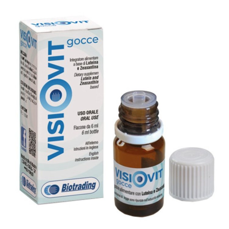 Biotrading Visiovit Integratore Pediatrico per le Funzioni Visive Gocce 6ml