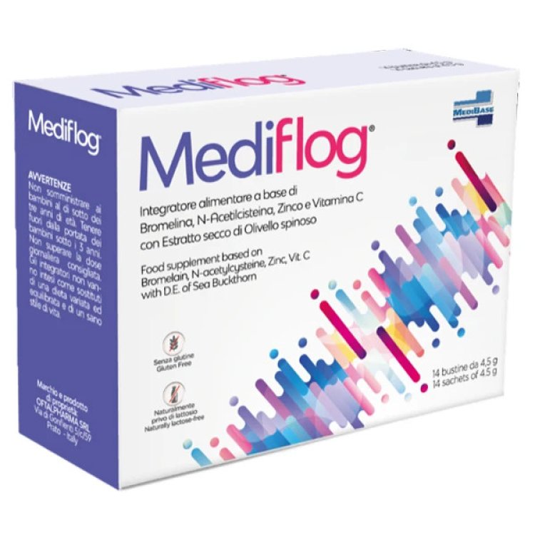 Medibase Mediflog Integratore Alimentare a Base di Bromelina 14 Bustine