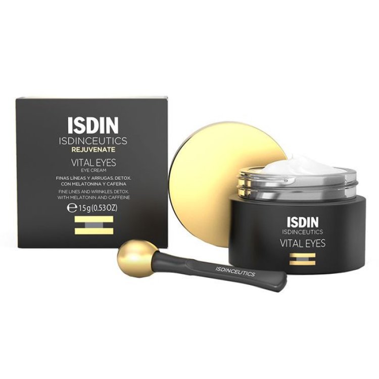 Isdin Isdinceutics Vital Eyes Crema Contorno Occhi Antirughe Melatonina e Caffeina 15ml