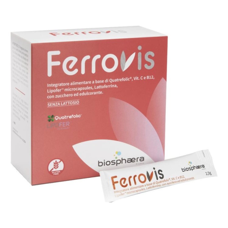 Biosphaera Pharma Ferrovis Integratore Alimentare per Stanchezza in Stick