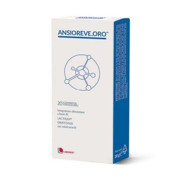 Uriach Ansioreve Oro Integratore per Benessere Mentale 20 Compresse Orosolubili Uriach Ansioreve Oro Integratore per Benessere Mentale 20 Compresse Orosolubili