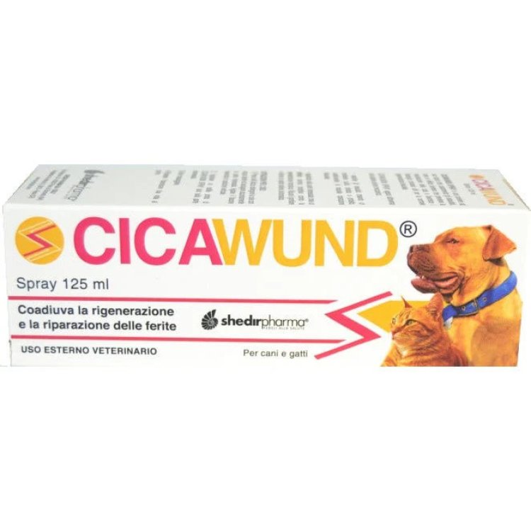 Shedir Cicawund Spray per Ferite Rigenerazione Tissutale Cani e Gatti 125ml
