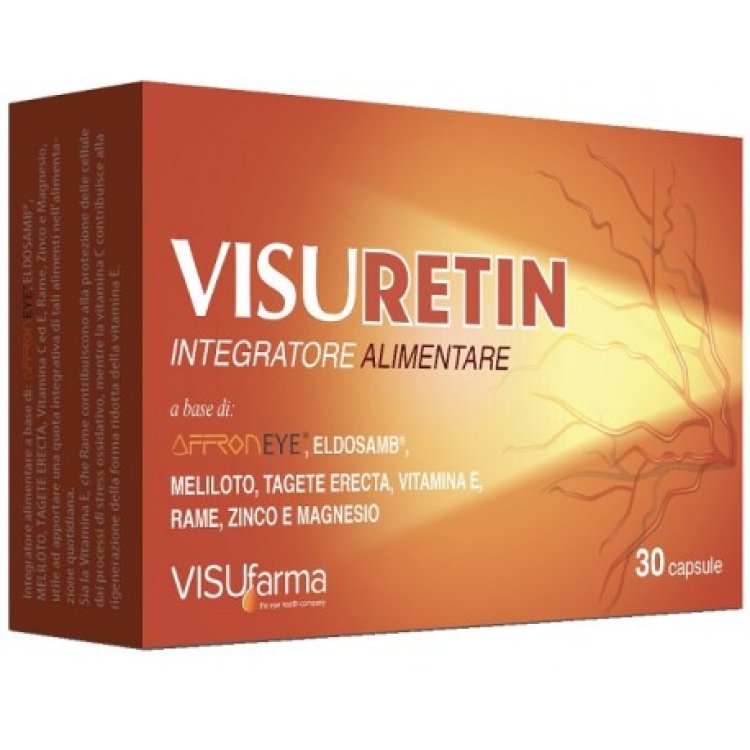 Visufarma Visuretin Integratore Benessere Vista con Zafferano 30 Capsule
