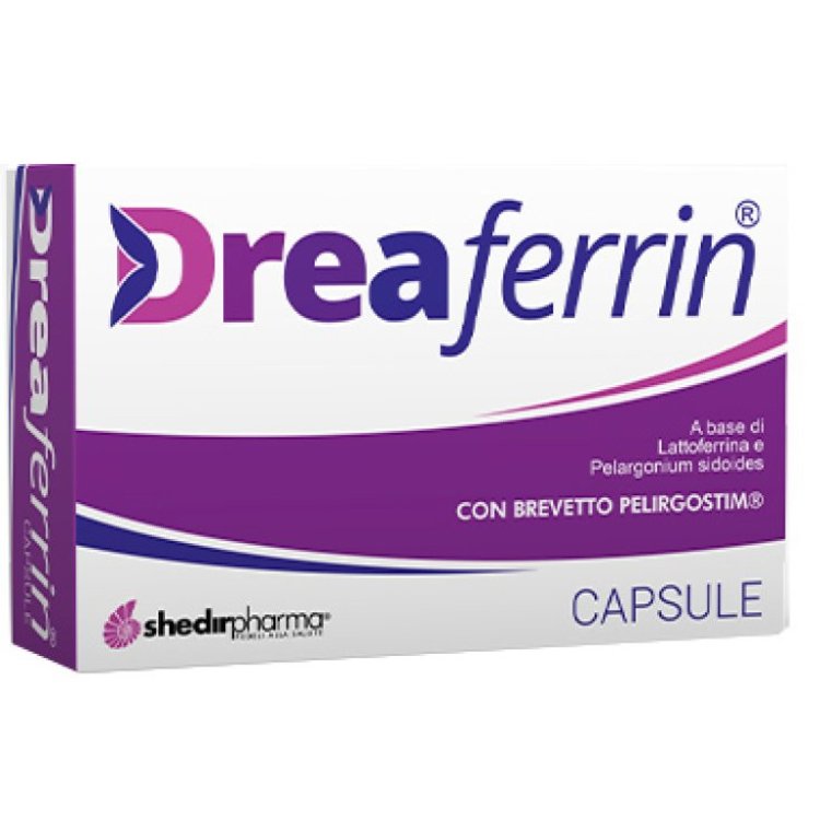 Shedir Dreaferrin Integratore Alimentare con Lattoferrina e Pelargonium 30 Capsule