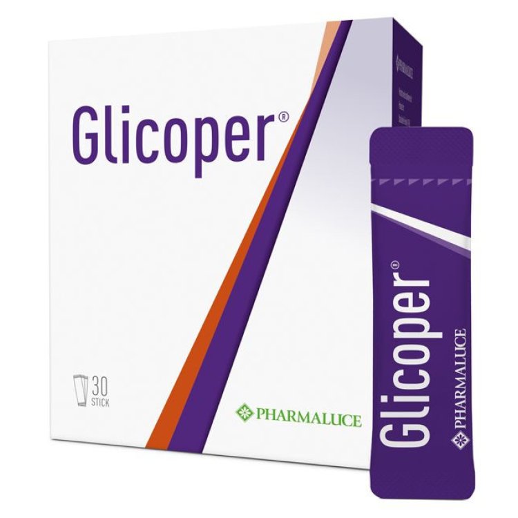 Pharmaluce Glicoper Integratore Alimentare per Metabolismo Carboidrati 30 Stick