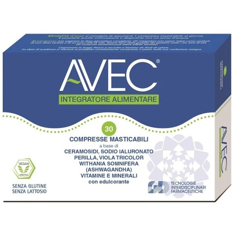 GD AVEC Integratore Alimentare per Benessere Pelle e Difese Immunitarie, 30 Compresse