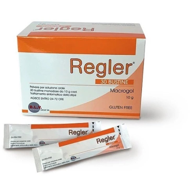 Regler Macrogol 4000 Trattamento Stipsi 30 Bustine da 10g Regler Macrogol 4000 Trattamento Stipsi 30 Bustine da 10g