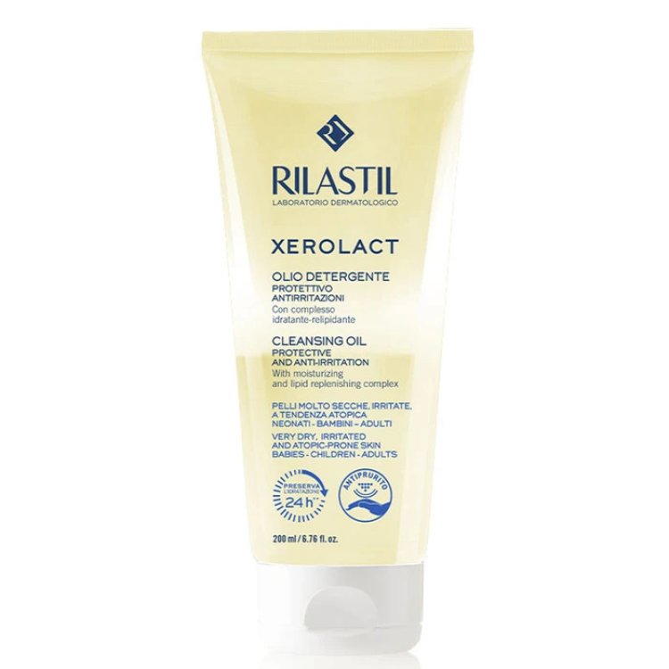 Rilastil Xerolact Olio Detergente Bagno per Pelli Delicate e Secche 200ml