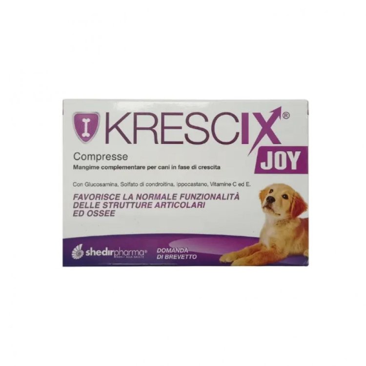 Shedir Krescix Joy Mangime Complementare per Cani per Articolazioni e Ossa - 90 Compresse