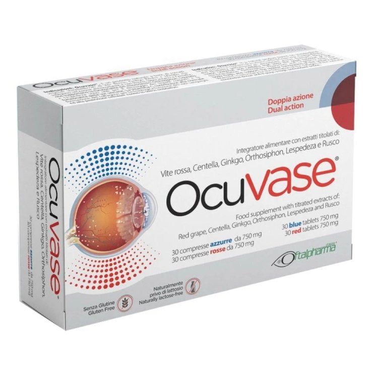 Oftalpharma OcuVase Integratore Alimentare per Microcircolo e Drenaggio - 60 Compresse