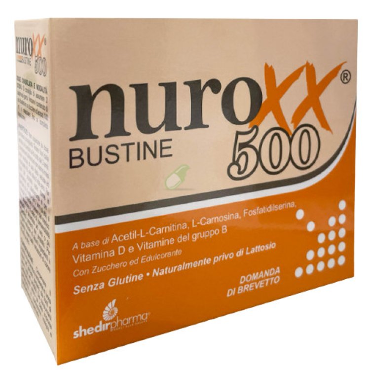 Nuroxx 500 Integratore Acetil Carnitina Vitamina D e B Sistema Nervoso 20 Bustine