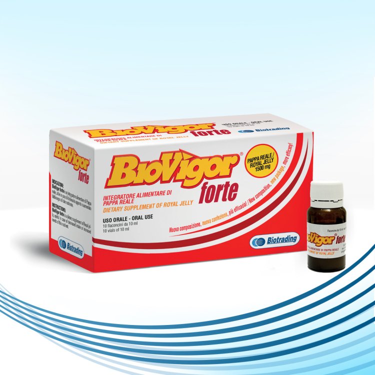 Biotrading BioVigor Forte Integratore Alimentare Pappa Reale 10 Flaconcini Biotrading BioVigor Forte Integratore Alimentare Pappa Reale 10 Flaconcini