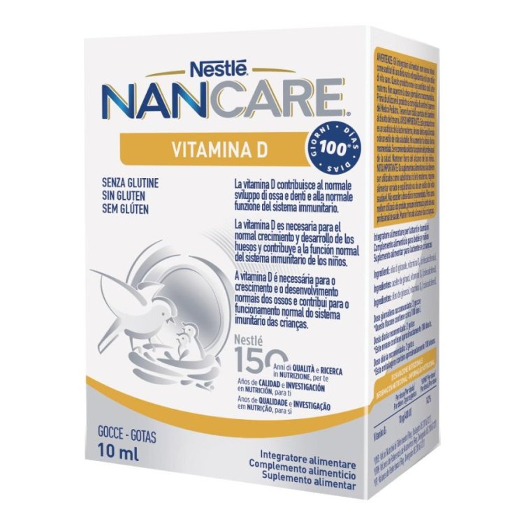 Nestl&eacute; Nancare Vitamina D Gocce per Lattanti e Bambini 10ml