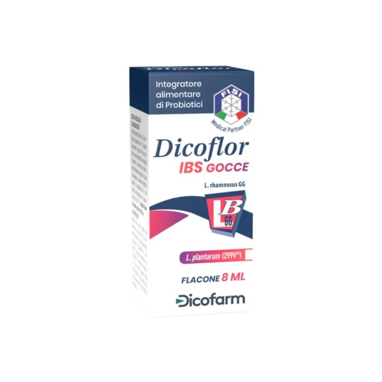 Dicoflor IBS Integratore Probiotici Equilibrio Flora Intestinale Gocce 8ml