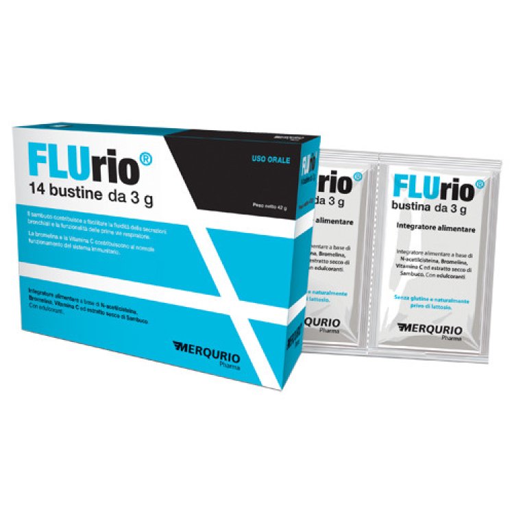 Merqurio Pharma Flurio Integratore Alimentare per Sistema Immunitario in Bustine Merqurio Pharma Flurio Integratore Alimentare per Sistema Immunitario in Bustine