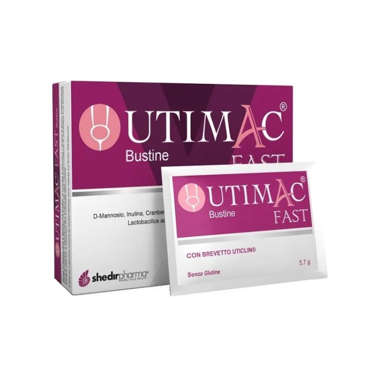 Utimac Fast Integratore Urogenitale D-mannosio Cranberry Vitamina C 14 Bustine