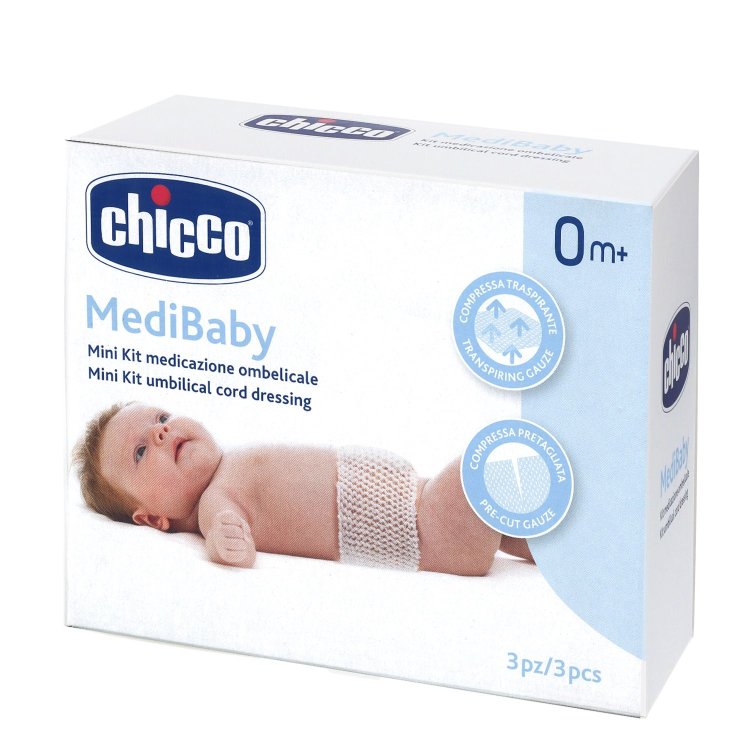 Chicco Medibaby Mini Kit Medicazione Ombelicale Garze e Bende