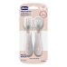 Chicco Set Posate per Bambini Rosa Acciaio Inox