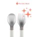 Chicco Set Posate per Bambini Rosa Acciaio Inox