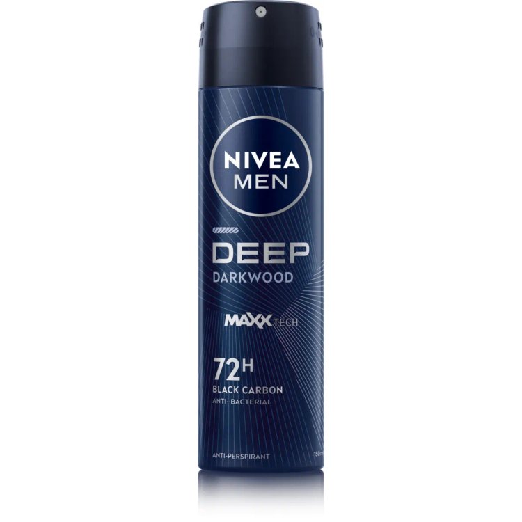 Nivea Men Deep Darkwood Deodorante Spray Uomo 150 ml
