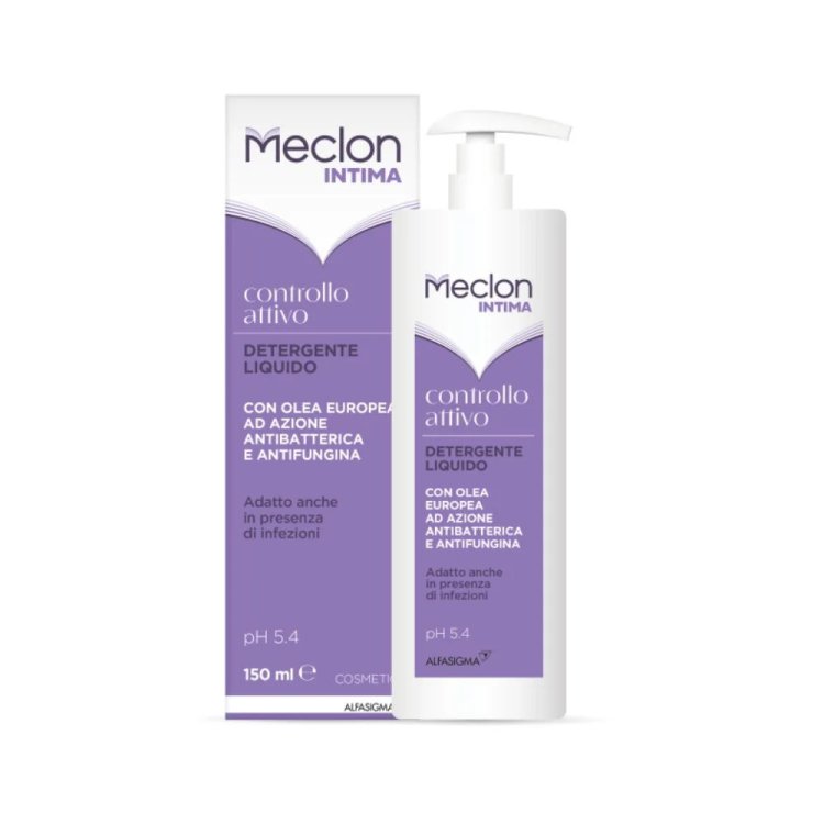 MECLON Detergente Intimo Controllo Attivo 150ml - Azione Antimicrobica Naturale pH 5,4
