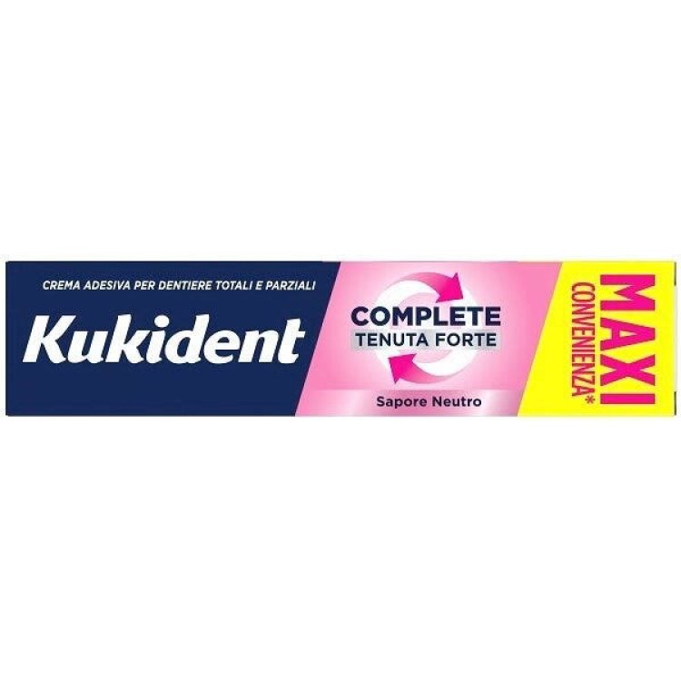 Kukident Complete Neutro Crema Adesiva Dentiere Tenuta Forte 70g