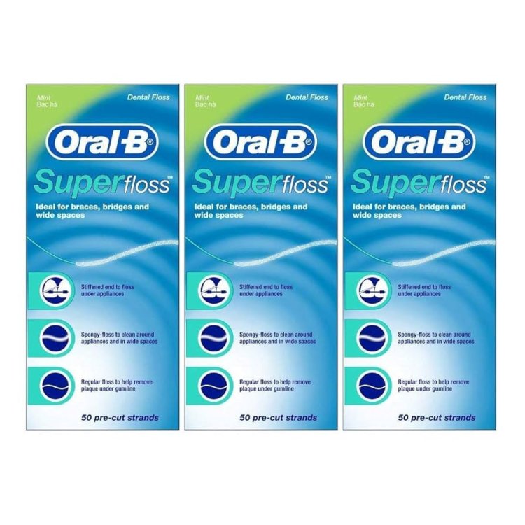 Oral-B Superfloss Filo Interdentale per Apparecchi Ortodontici 50 Pezzi