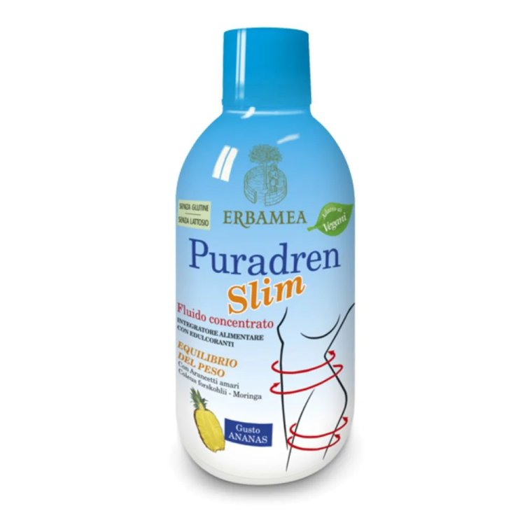 Erbamea Puradren Slim Integratore Drenante Ananas 500ml Senza Glutine Erbamea Puradren Slim Integratore Drenante Ananas 500ml Senza Glutine
