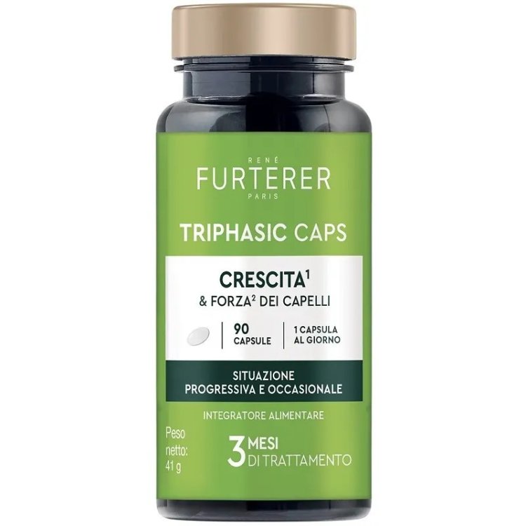 René Furterer Triphasic Caps Integratore per Crescita e Forza Capelli 90 Capsule René Furterer Triphasic Caps Integratore per Crescita e Forza Capelli 90 Capsule