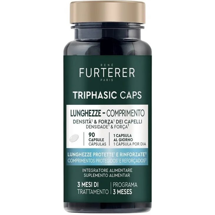 Ren&eacute; Furterer Triphasic Caps Integratore Capelli Lunghi e Bellezza 90 Capsule