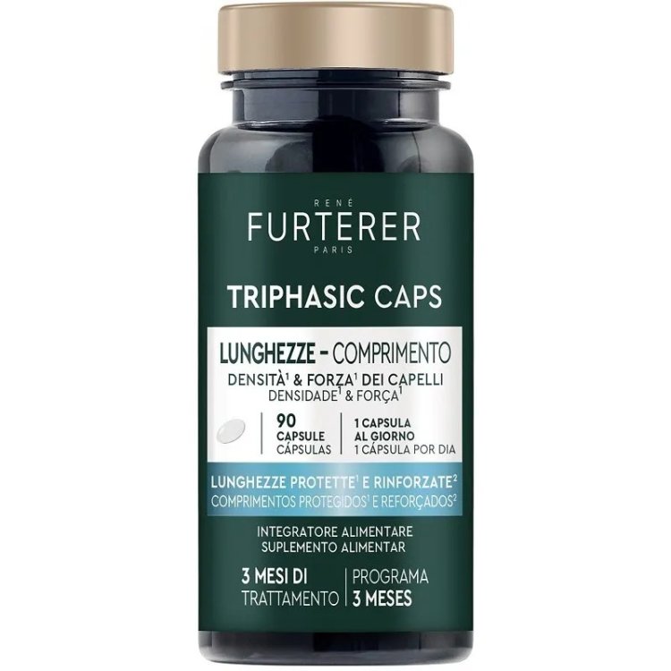 René Furterer Triphasic Caps Integratore Capelli Lunghi e Bellezza 90 Capsule René Furterer Triphasic Caps Integratore Capelli Lunghi e Bellezza 90 Capsule
