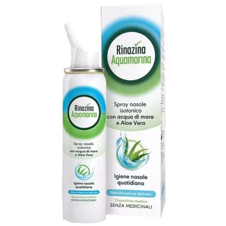 Rinazina Aquamarina Plus Soluzione per Igiene Nasale 125ml