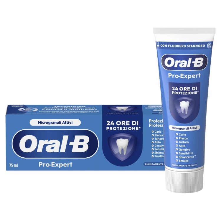 Oral-B Pro Expert Fresco Intenso Dentifricio Antibatterico Sapore Menta 75ml