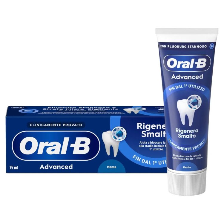 Oral-B Advanced Rigenera Smalto Menta Dentifricio Quotidiano 75ml