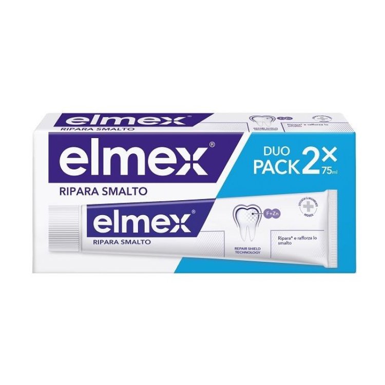 Elmex Ripara Smalto Dentifricio Rinforzante Denti Sensibili Bipack 2x75ml